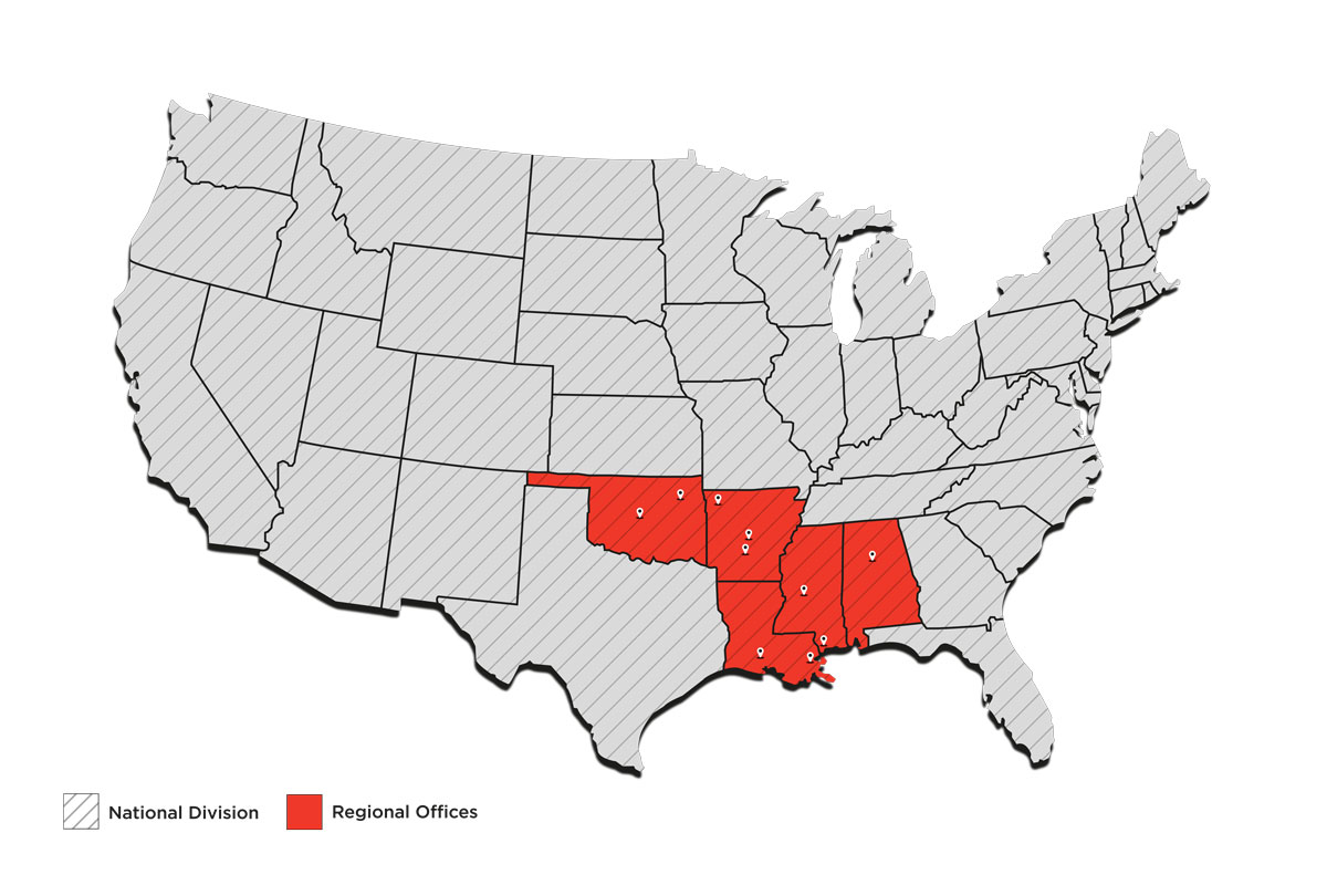 Powers Service Areas Map
